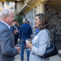 faculty conversating